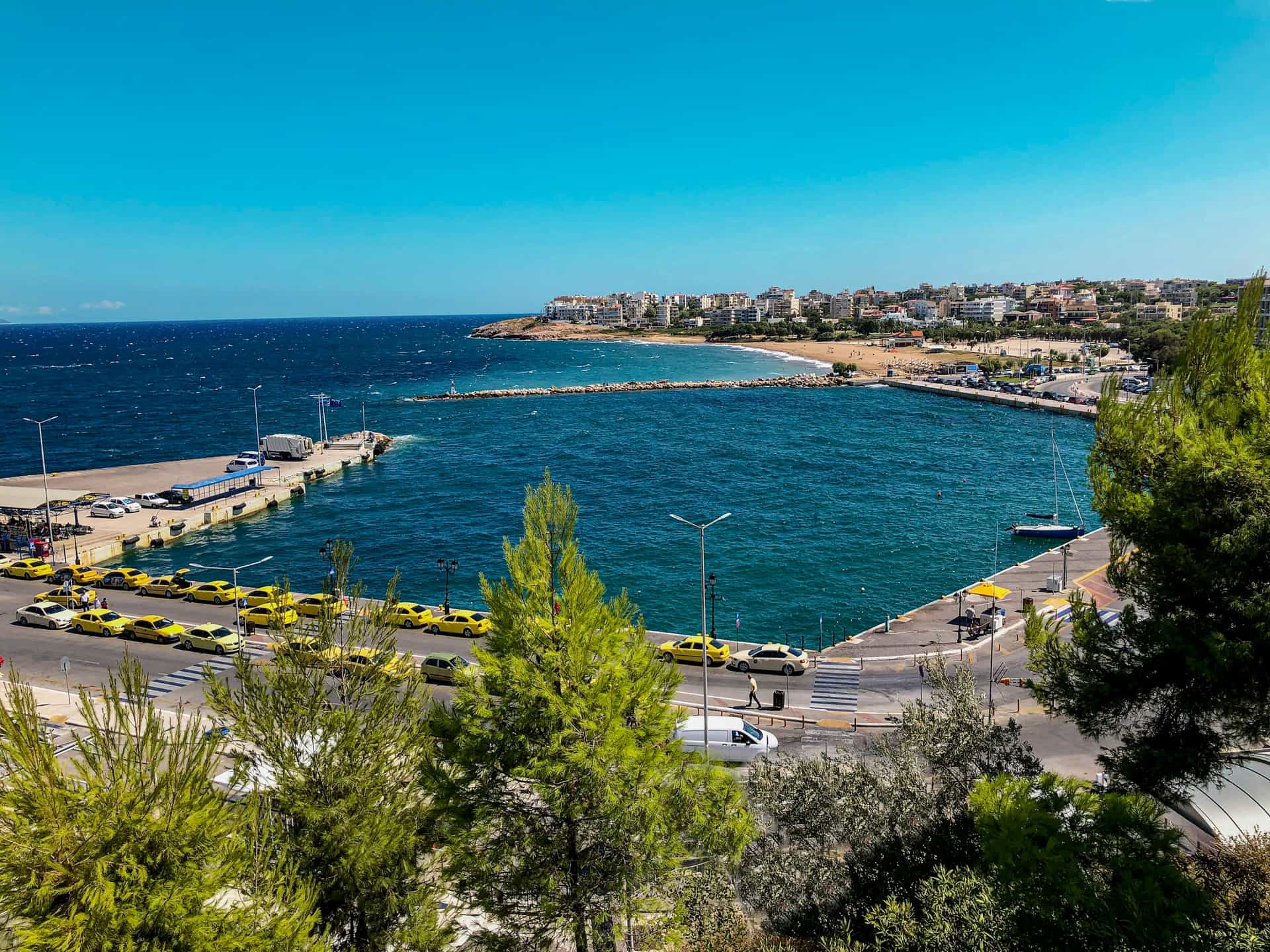 Rafina Port near Athens, gateway to the Cyclades